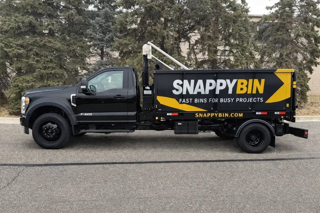 SnappyBin dumpster truck
