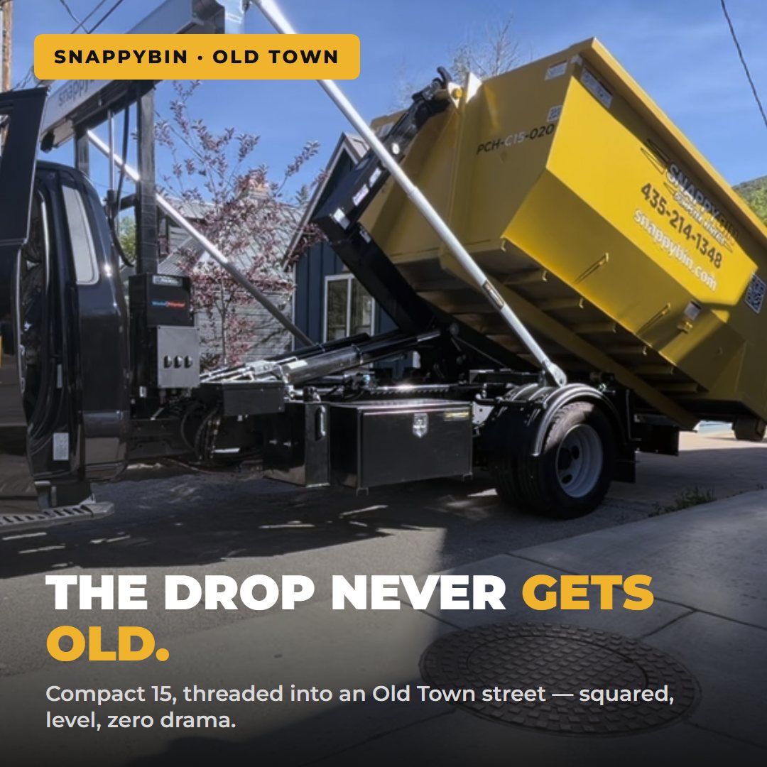 SnappyBin Compact 15 dumpster rental delivery in Old Town Park City